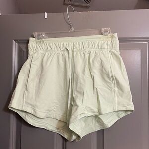 Lululemon Athletica Light Green High Waist Shorts